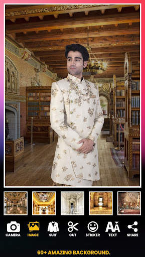 Man Sherwani Photo Suit Editor screenshot 4