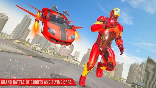 Flying Robot Car Games - Robot Shooting Games 2020 screenshot 2