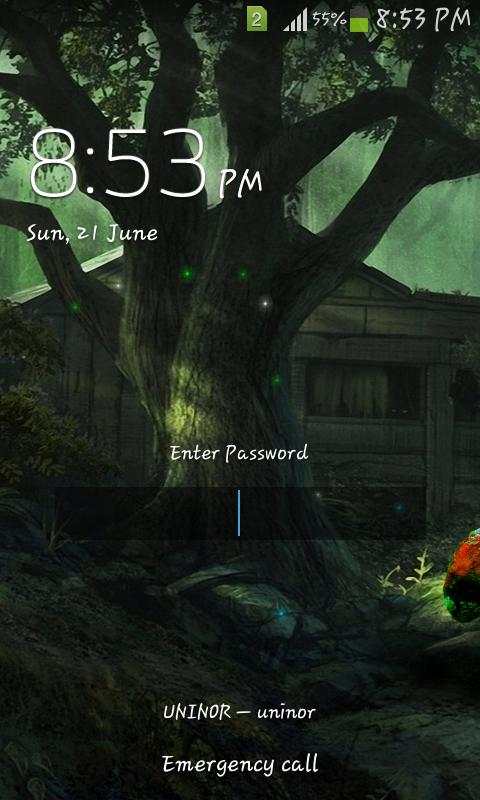 Fireflies Jungle LWP for G, S6 screenshot 3