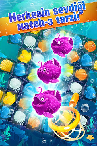 Mermaid puzzle match-3 hazine screenshot 1