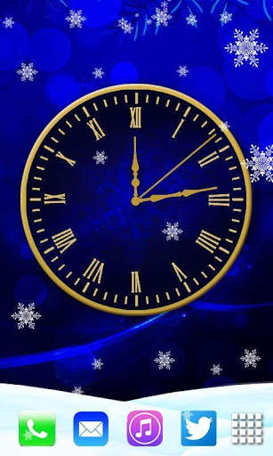 Winter Clock live wallpaper screenshot 1