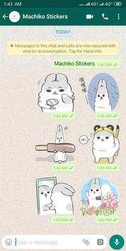 Machiko Rabbit Stickers 6 تصوير الشاشة