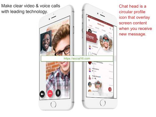 Social16 Messenger - Free video & audio call. screenshot 1