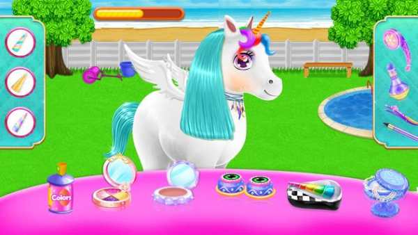 Unicorn Braided Hair Design Stylist & Makeup Game screenshot 4