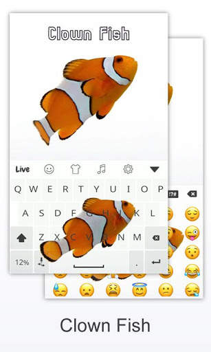 Clown Fish Live Keyboard Theme स्क्रीनशॉट 3