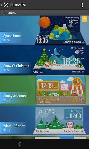 Live weather & Clock Widget 7 تصوير الشاشة