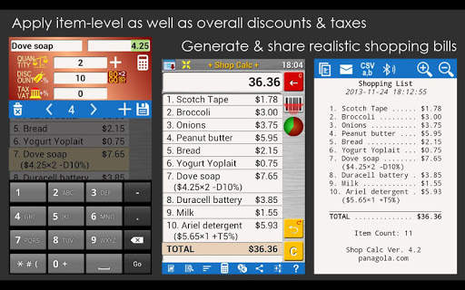 Shop Calc Pro: Shopping List screenshot 2
