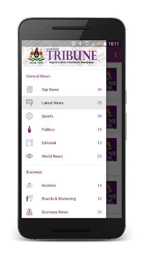 Nigerian Tribune Mobile screenshot 1