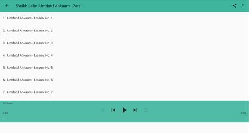 Sheikh Jafar - Umdatul Ahkaam Part 1 Offline Mp3 screenshot 3