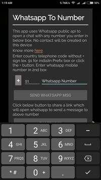Whatsapp to Any Number screenshot 2