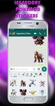 Legendary Pokemon Stickers screenshot 3