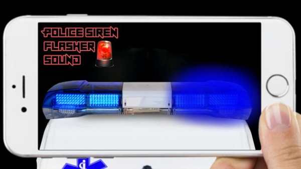 Police siren light & sound screenshot 1