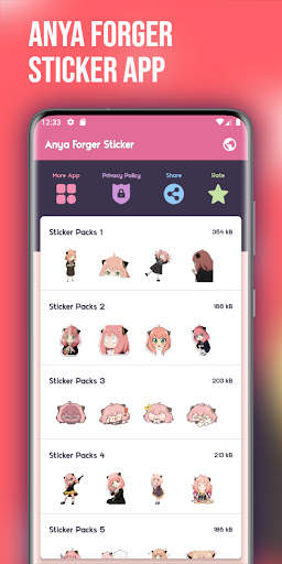 Anya Forger Stickers For WA screenshot 3