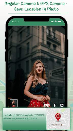 Angular Camera & GPS Camera Save Location on Photo screenshot 3