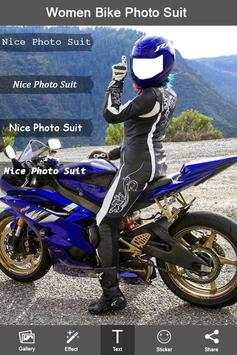 Women Action Bike Photo Suit screenshot 4