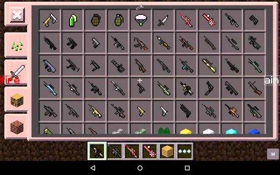Guns Mod for Minecraft (MCPE) 2018 screenshot 1