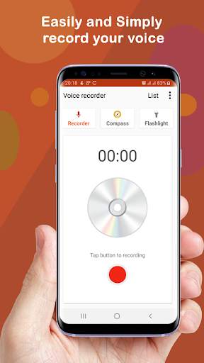 Voice Recorder - Compass - Flashlight (3 in 1) screenshot 2