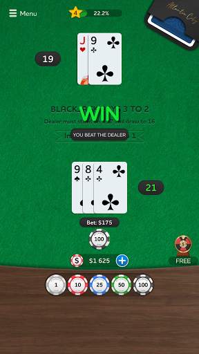 Blackjack 21 - Casino Card Game screenshot 2