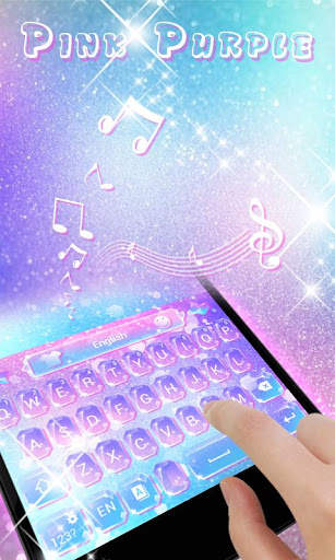 Pink Purple GO Keyboard Theme screenshot 4