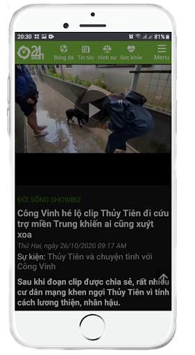 Hóng tin tức 24h : Cập nhật tin tức từ A -Z 5 تصوير الشاشة