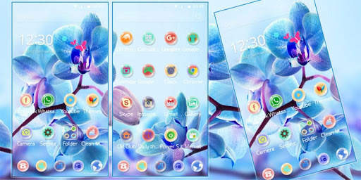 Orchid Flower Theme blossom screenshot 2
