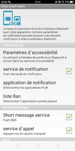 Livoo smart watch screenshot 1