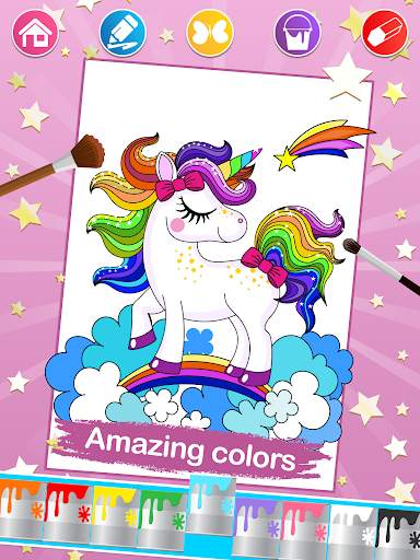 Unicorn Coloring Pages screenshot 4