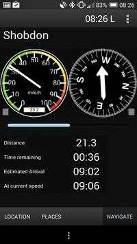 GPS Navigaton Speedometer TAN screenshot 1