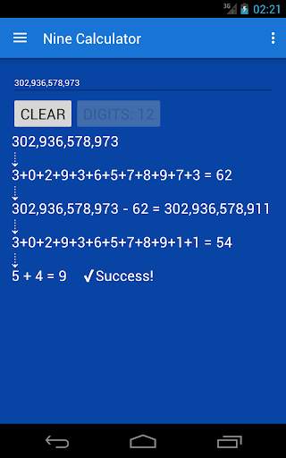 Nine Calculator screenshot 2