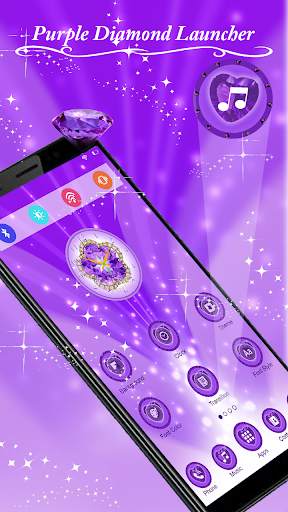 Purple Diamonds Launcher screenshot 2