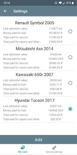 Car expenses screenshot 8