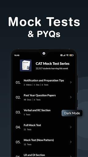 CAT MBA Exam Preparation: Mock Test, Solved Papers 5 تصوير الشاشة