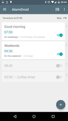AlarmDroid (alarm clock) screenshot 1