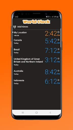 World Clock screenshot 1