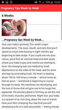 Pregnancy Week By Week - Tips screenshot 3