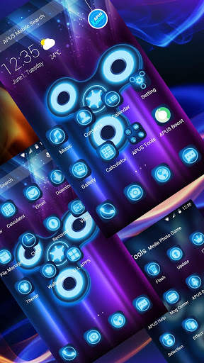 New cool fidget spinner APUS launcher theme скриншот 2