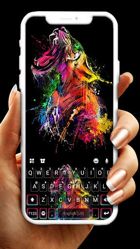 Wild Tiger Roar Keyboard Theme screenshot 1