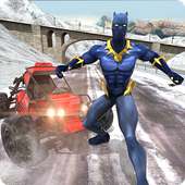 Superhero Buggy Car: Winter Sports Risky Road Race logo