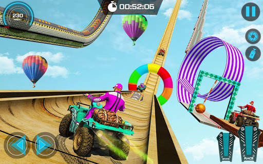 Light Quad Bike Mega Ramp GT Stunts: Racing Stunts screenshot 3