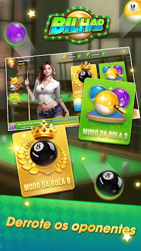 Bilhar - Bilhar bola 8 - Bilhar com jogo de cartas screenshot 3