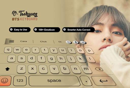 V-Taehyung BTS Keyboard Theme स्क्रीनशॉट 1