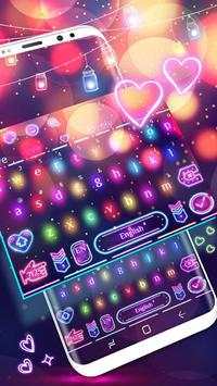 Sparkle Neon Lights  keyboard Theme screenshot 2