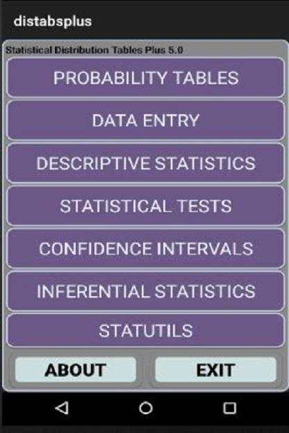 Statistical Tables Plus 5.5 screenshot 1