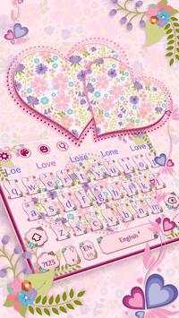Beautiful Flowers Heart Keyboard screenshot 2