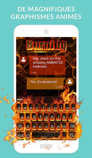 Clavier Animé Wave + Emoji screenshot 2