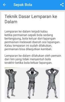 Teknik Dasar Permainan Sepak Bola screenshot 1
