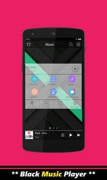 Black Music Player   EQualizer screenshot 4