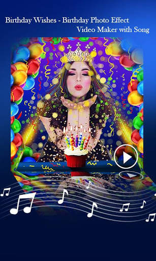 Birthday Wishes - Photo Effect Video Status Maker screenshot 1