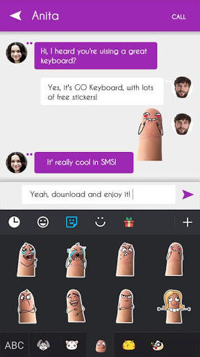 Keyboard Sticker Silly Finger screenshot 4