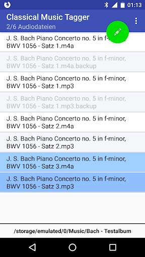 Classical Music Tagger ("open source", werbefrei) screenshot 1